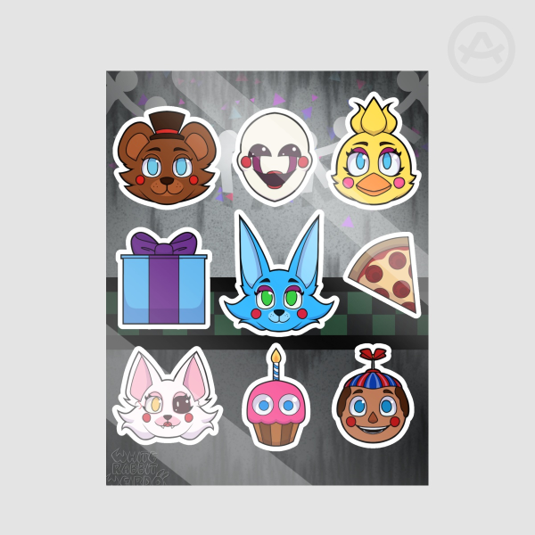 FNaF 2 - Sticker Sheet