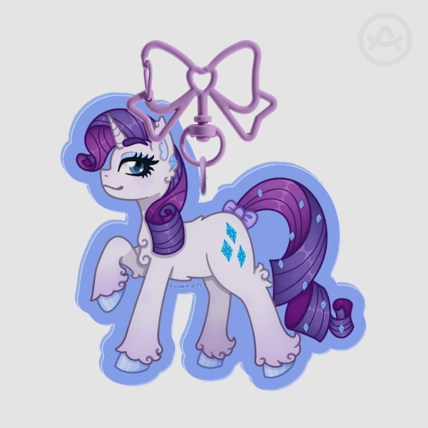 Rarity Double Sided Acrylic Keychain