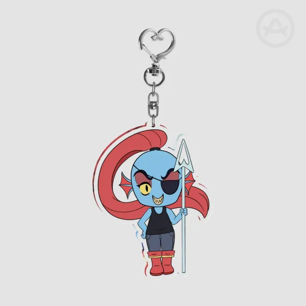 Undyne Undertale Chibi Keychain