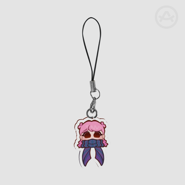 Lizzie Scarf phone charm