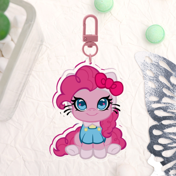 Hello Pinkie Kitty Keychain