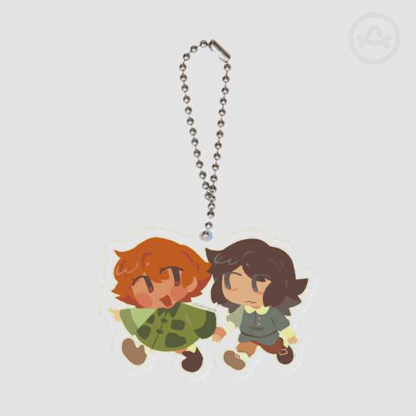 Esther & Abaddon Keychain