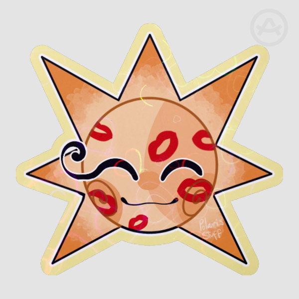 FNAF | Sundrop Get Kisses Holo Heart Sticker!