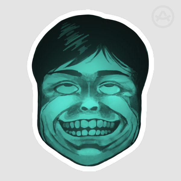 pale man sticker