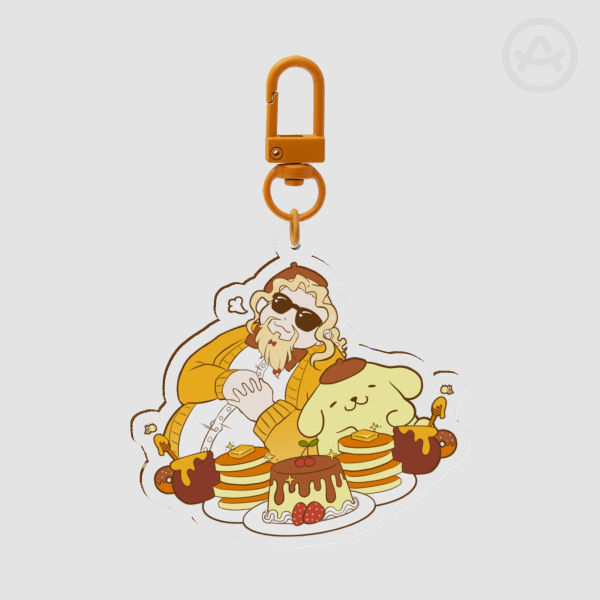 Llavero SlamxSanrio [Salchi🥞Pompompurin]