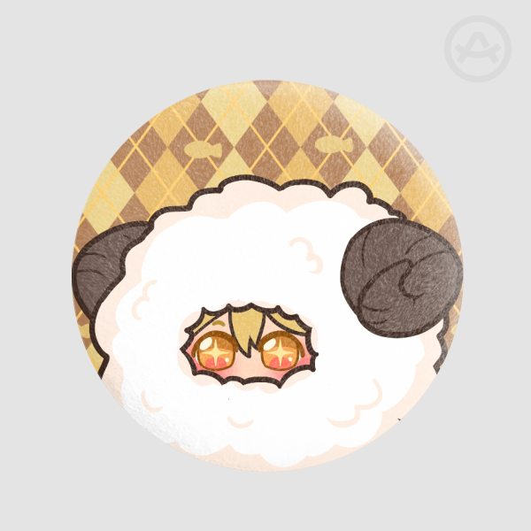 [Limbus Company] Sheep Don Quixote Plush Badge
