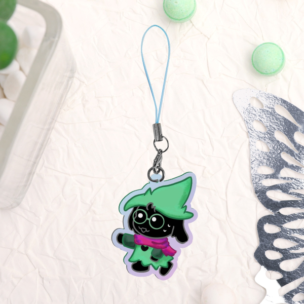 DR Rainbow Phone Charm | Ralsei