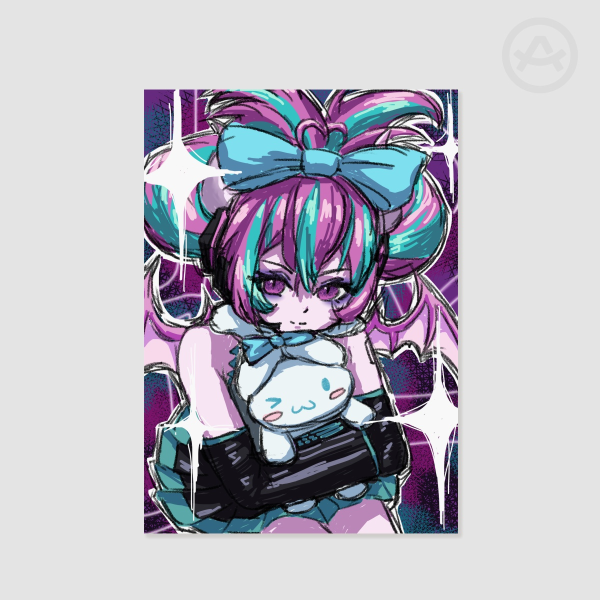 VOCALOID ~ Ironmouse x Hatsune Miku Poster