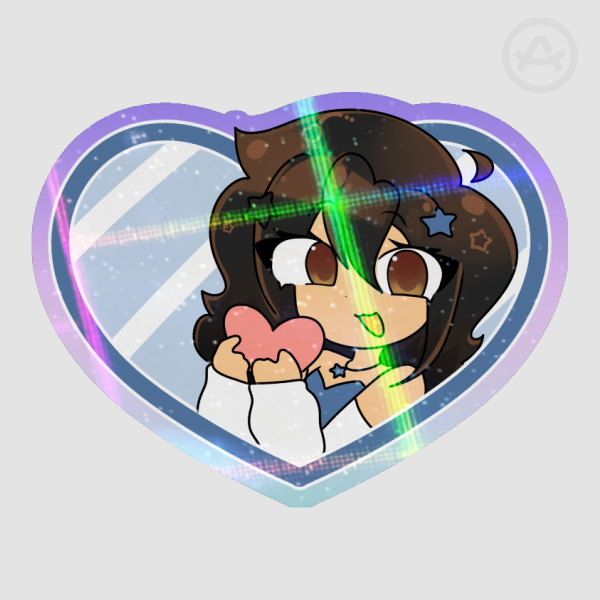 Chewy Heart Die Cut Sticker