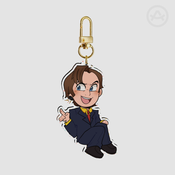 Jimmy Saul McWexler Glitter Acrylic Keychain
