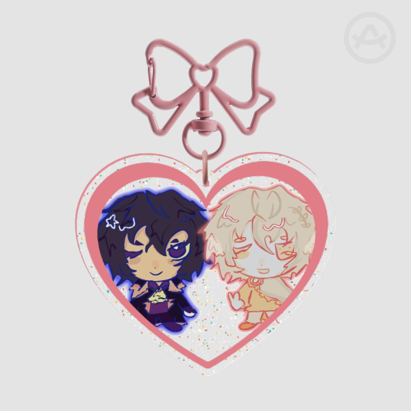 Fluxarata glitter keychain