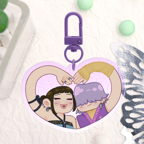 Zoeystery Love Acrylic Keychains