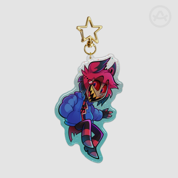 Winter Alastor - Epoxy Glitter Keychain