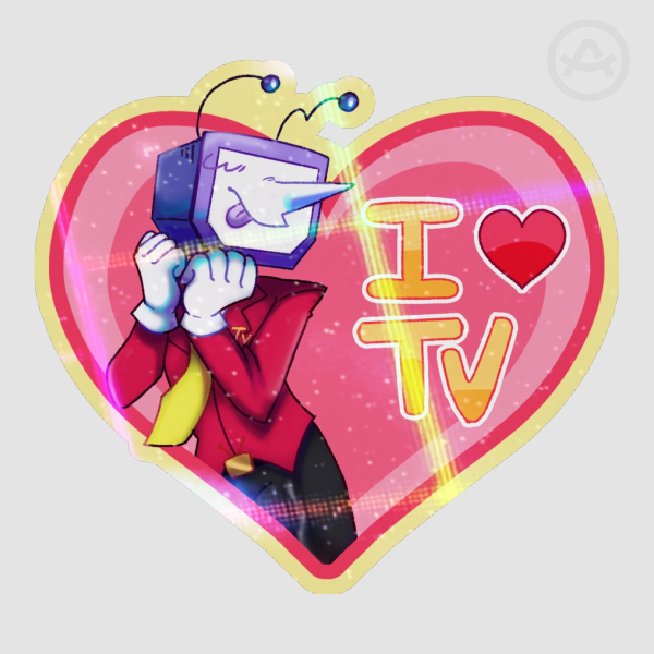 TV lover Sticker