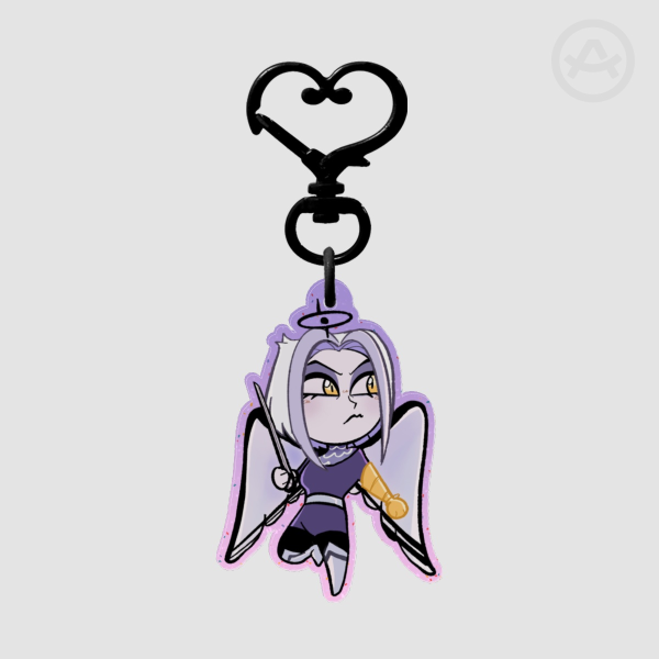 Hazbin Hotel | Lute | Glitter Acrylic Keychain
