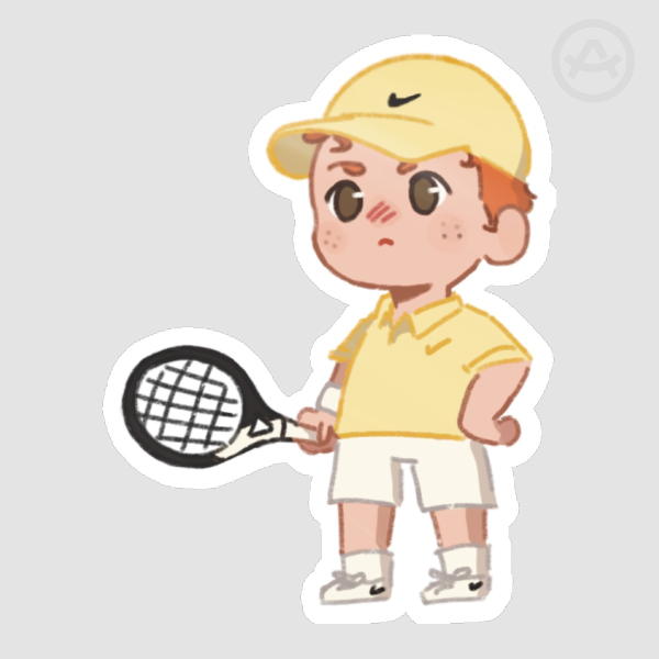 Jannik Sinner chibi sticker