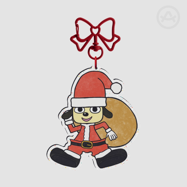 PaRappa the Santa Christmas Keychain/Ornament