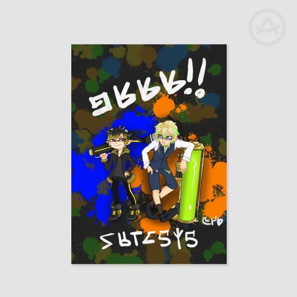 [DRRR!!] Inkling Izaya and Octoling Shizuo print