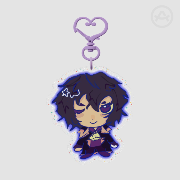 Fluixon glitter keychain