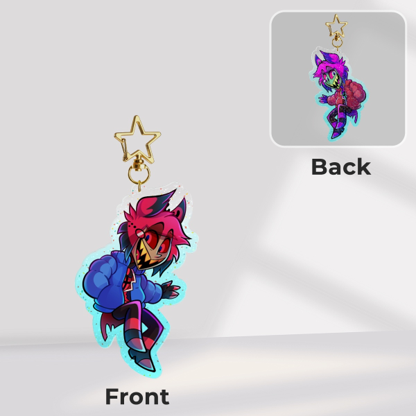 Winter Alastor - Glitter Acrylic Keychain