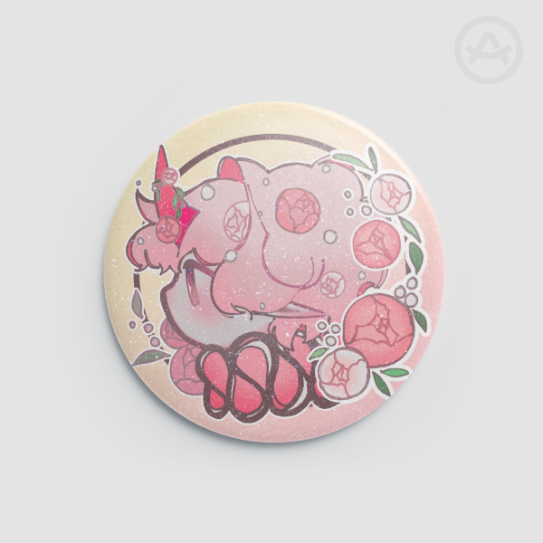 Pink Unicorn Round Badges (Button Pins)