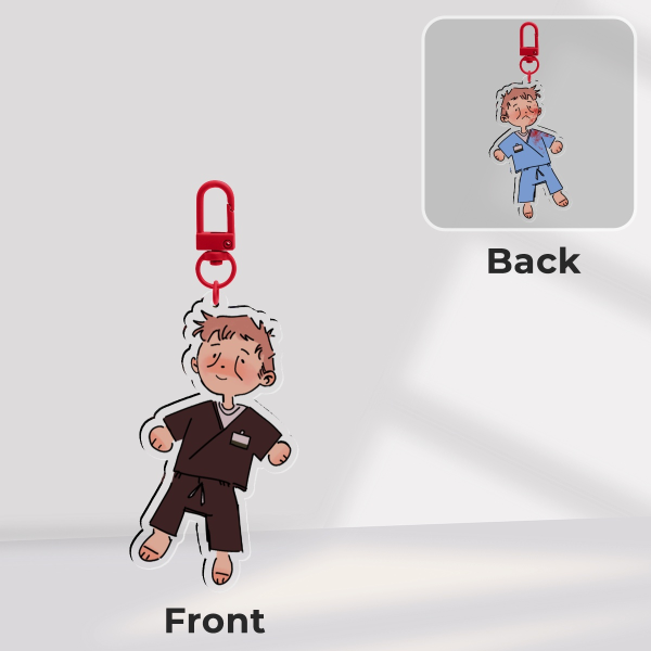 Blue Scrubs Whitaker Keychain (double sided!!)