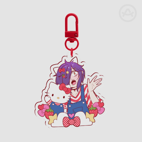 Llavero SlamxSanrio [Dennis🍓Kitty]