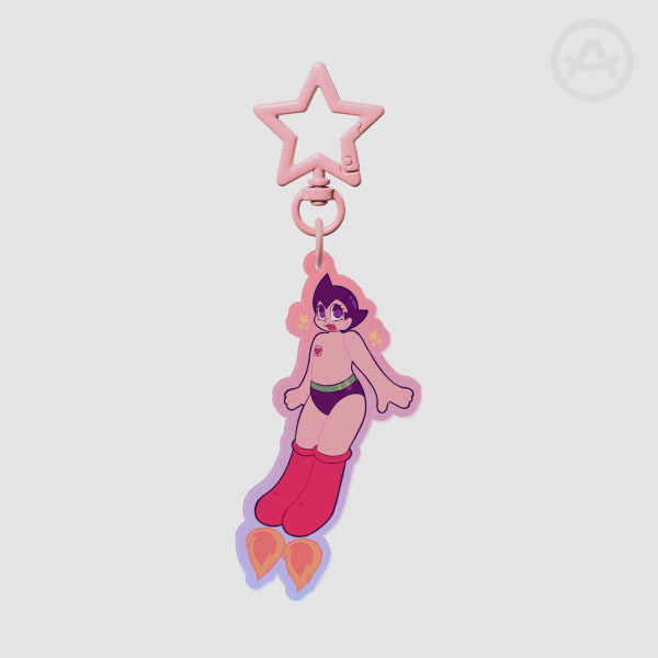 Astro boy Colored Edge Acrylic Keychains