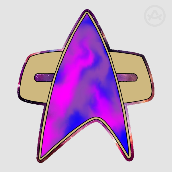 Bi trek comms badge Sticker