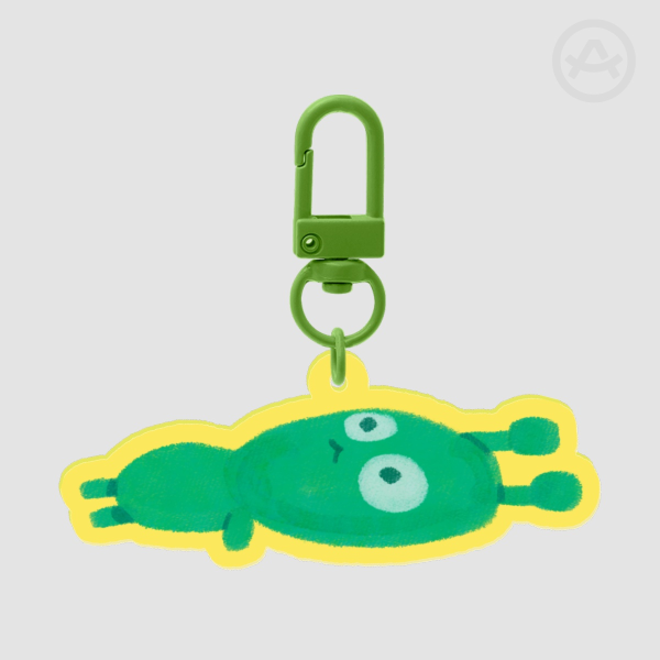 Alien on the Floor Keychain