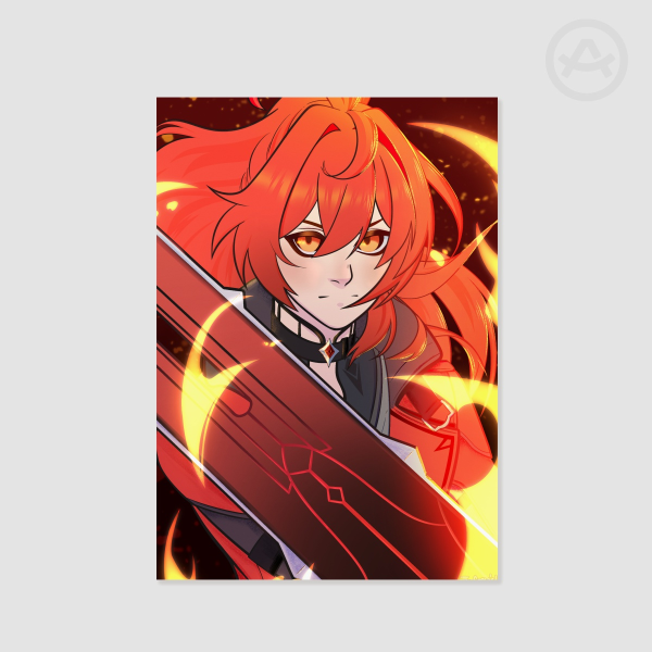 Diluc 8.27"x11.69" Print