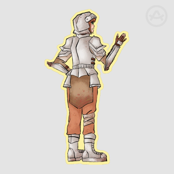 Lady Knight sticker
