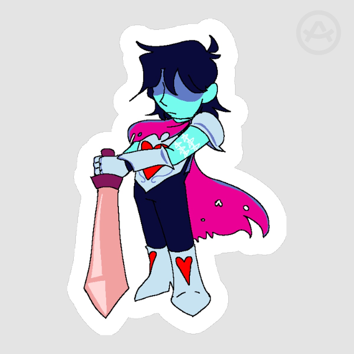 [DELTARUNE] Kris Die Cut Sticker