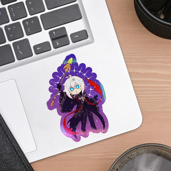 Halloween Feru Colored Edge Die Cut Stickers