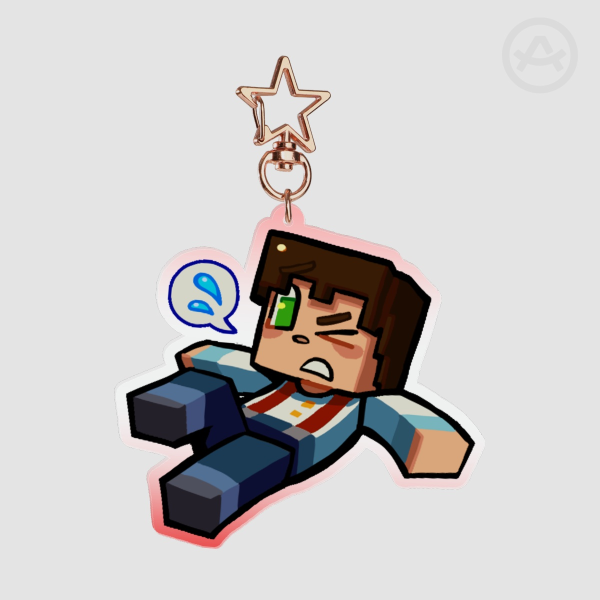 MCSM Red Suspenders Jesse Keychain