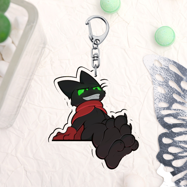 Kitty Paws - Clear Acrylic Keychain