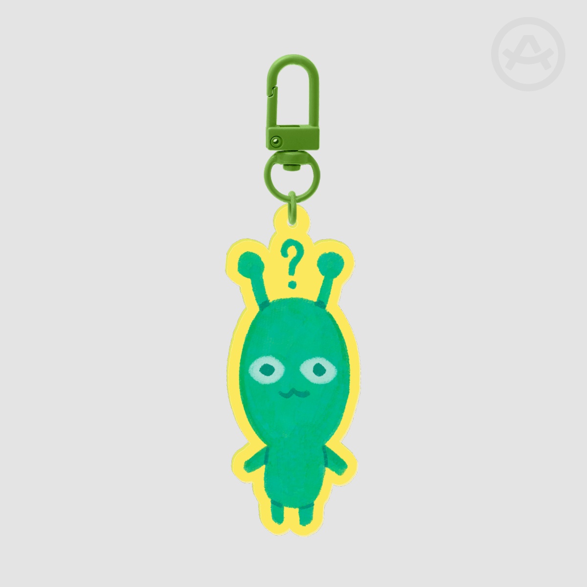 Confused Alien Keychain
