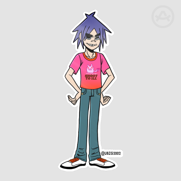 2D sticker