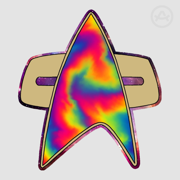Rainbow trek comms bagde Sticker