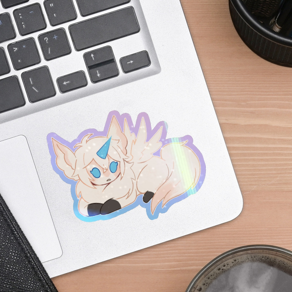 Carbuncle colored Edge Die Cut Sticker