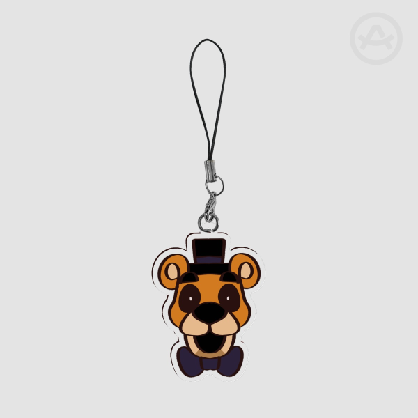 Golden freddy Phone charm