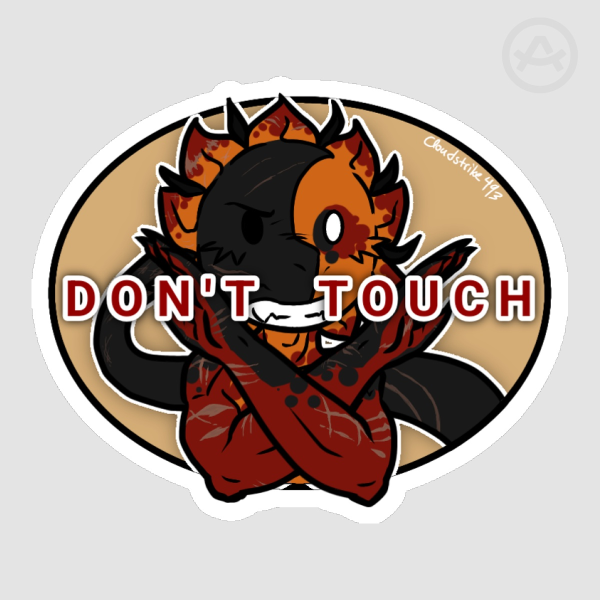 "Don't Touch" Coliseum Eclipse Sticker