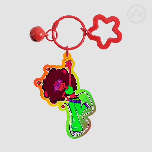 SLEEPYISZEEPY Zani(yah) Gradient Glitter Bell Keychain