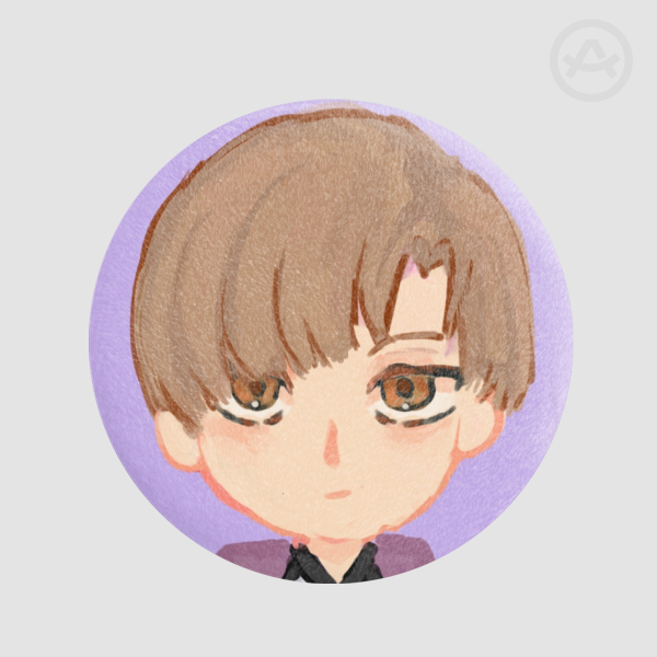 Haikyuu Shirabu Kenjirou Plush Badge