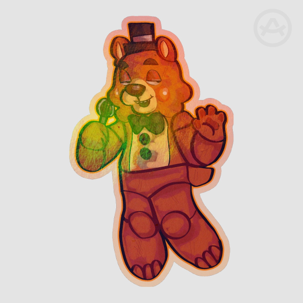 toy freddy sticker
