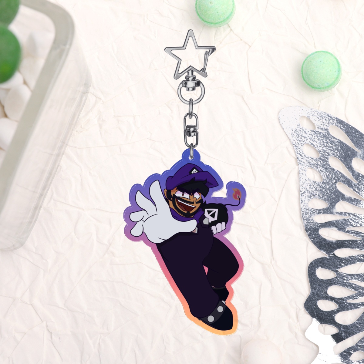 Colored SMG3 Acrylic Keychain by Trap Sánchez - ACGGOODS
