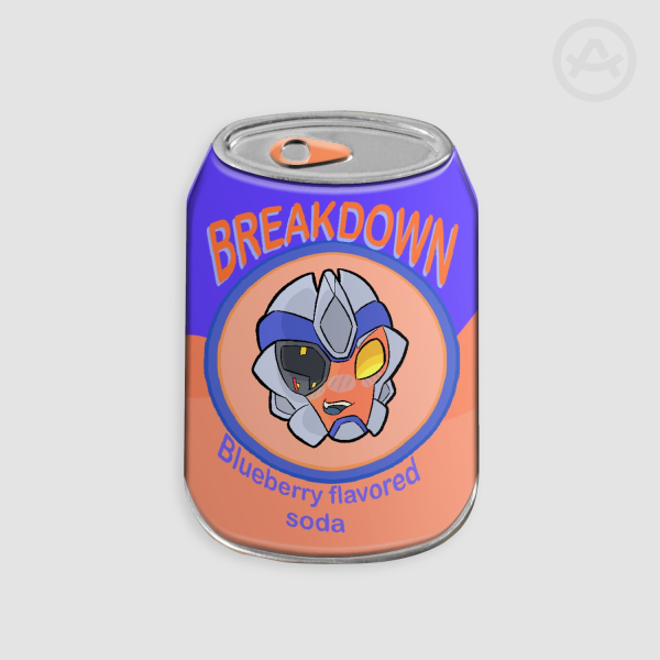 Breakdown soda Can Badge