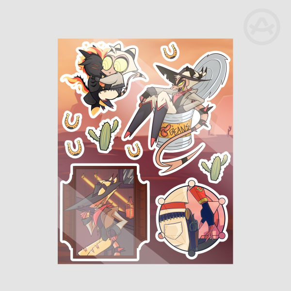 Cowboy Lifestyle (1st ed.) Stickers Sheet