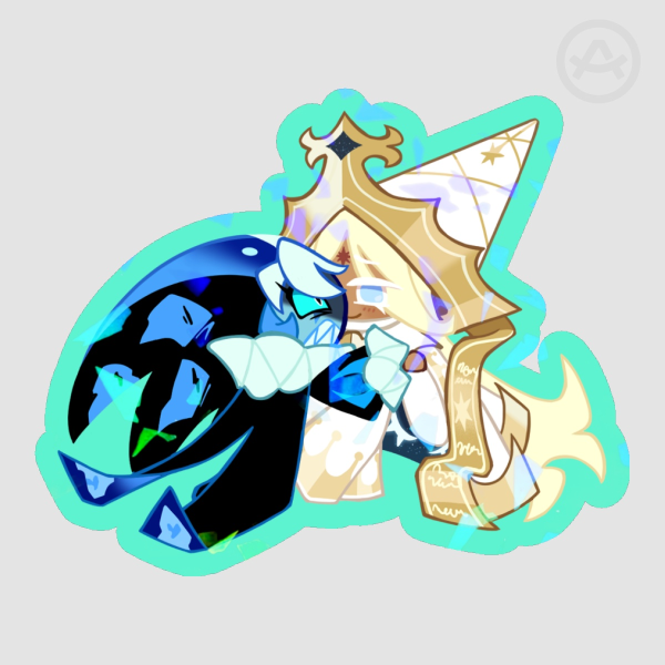 PureShadow Broken Glass Hologram Sticker