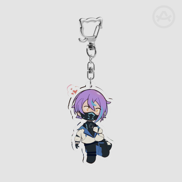 Rui Kamishiro (Cyberpunk) in love — Keychain